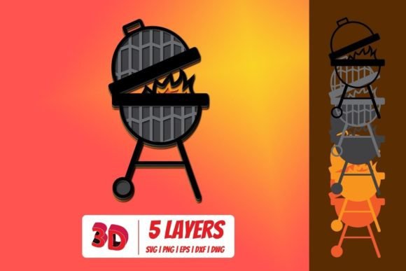 3D Grill SVG: Testing Shapes for Commercial Sales