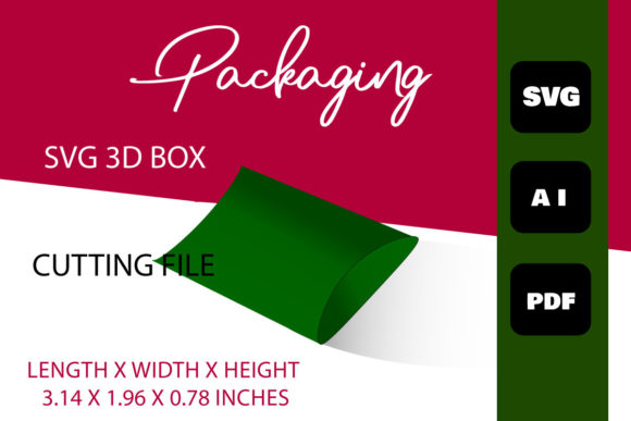 3D SVG Gift Box Template for Modern Gift Boxes