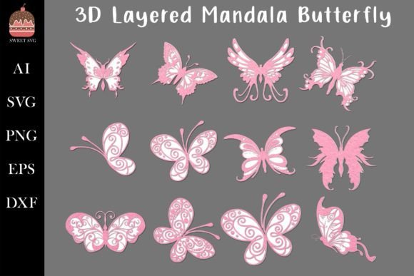 3D SVG Shapes: Layered Mandala Butterfly Set Review