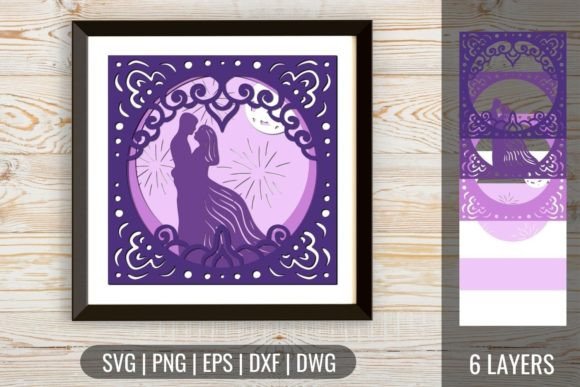 3D Wedding Shadow Box 6 SVG: A 3D SVG Review