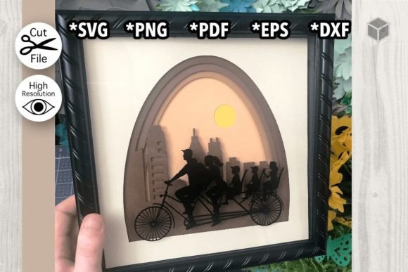 Bicycle Ride 3D SVG for Shadow Boxes Review