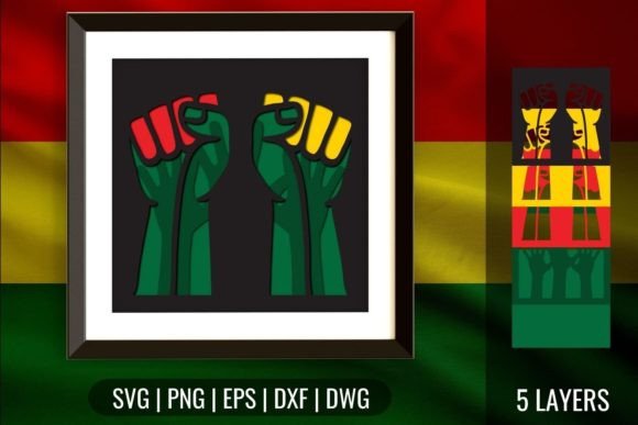 Black Pride Shadow Box SVG: 3D SVG Review