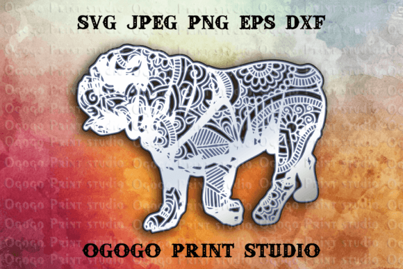 Bulldog 3D SVG: Editorial Shapes for Blogs