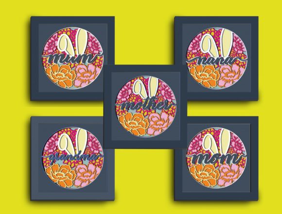 Bundle Bunny Ears Papercut Light Box 3D SVG for Shadow Boxes