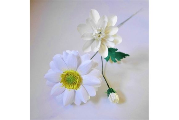 Chrysanthemum Enbee Wedding Paper Flower Templates: 3D SVG Design for Elegant Editorial Visuals