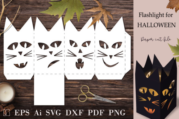 Flashlight Cats 3D SVG: Halloween Shapes Review