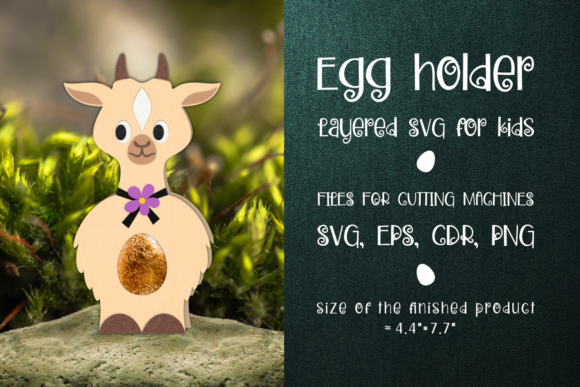 Goat Chocolate Egg Holder 3D SVG Shapes Review