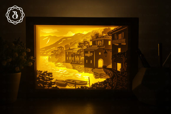 Hallstatt Light Box Template SVG 11x8in Review