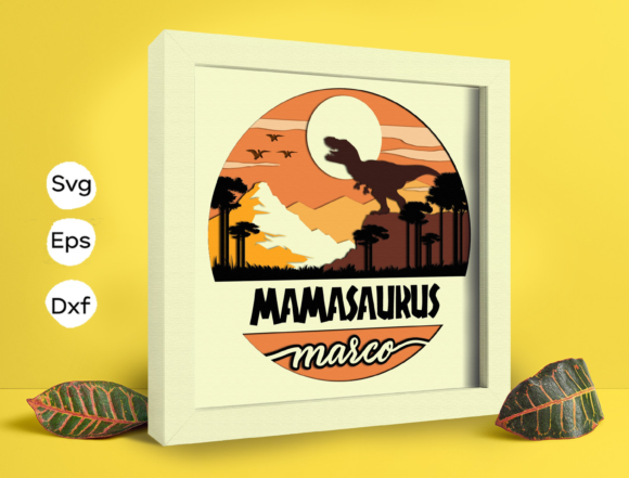 Mamasaurus Papercut Light Box: 3D SVG for Shadow Boxes