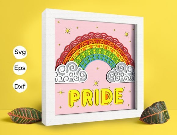 Rainbow LGBT Papercut Light Box: An Embroidery Review