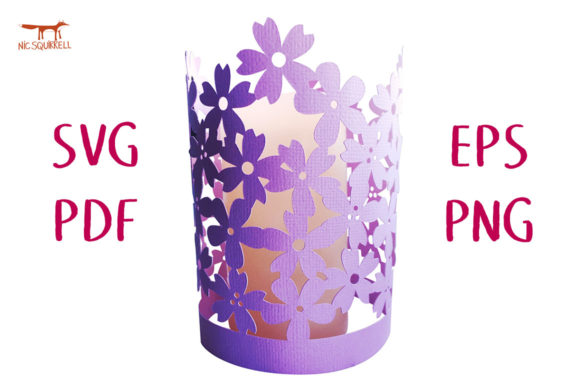 Sakura Cherry Blossom Lantern 3D SVG Cut for Editorial & Web Design