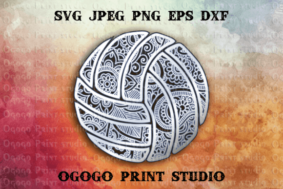 Volleyball Svg: 3D SVG Shapes for Branding