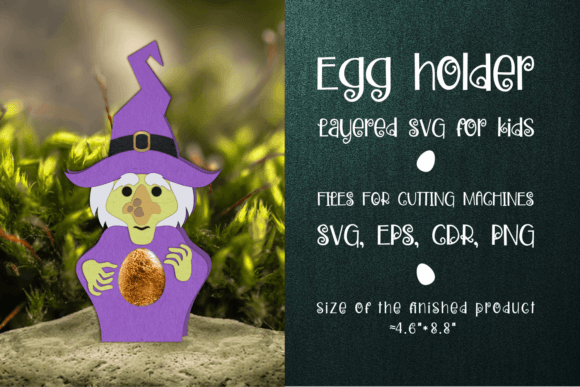 Wicked Witch Egg Holder: 3D SVG Shapes Review