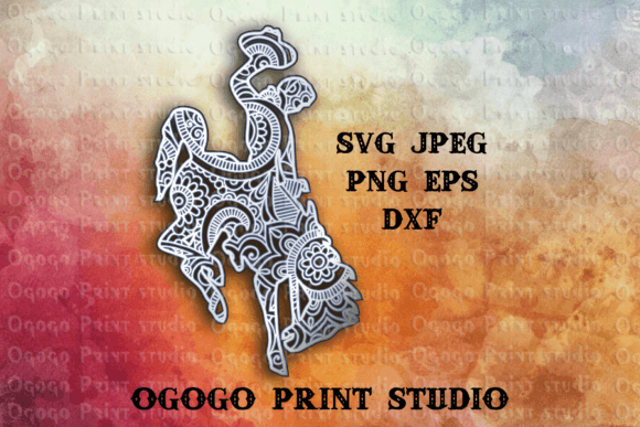 Wyoming Bucking Horse SVG: A 3D Layered Review